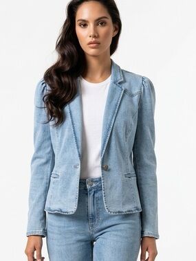 Light Denim Women's Tailored Blazer